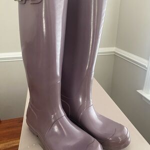 Women's HUNTER ORIGINAL Gloss Tall Rain Boots sz. 8